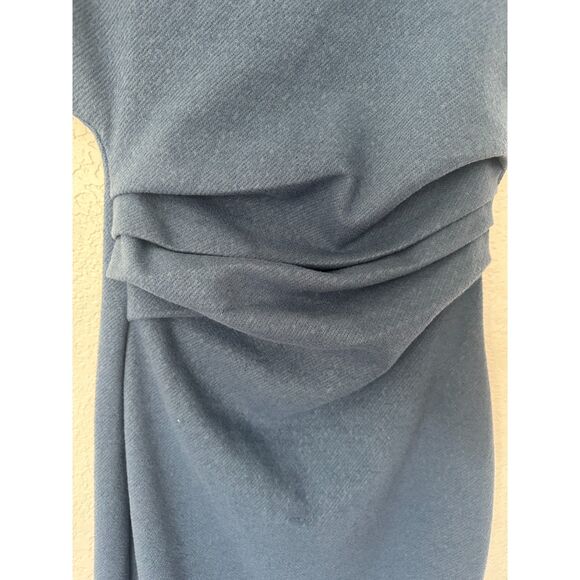 ZARA Draped Wool Blend Midi Dress Size Medium NWT - Picture 4 of 9